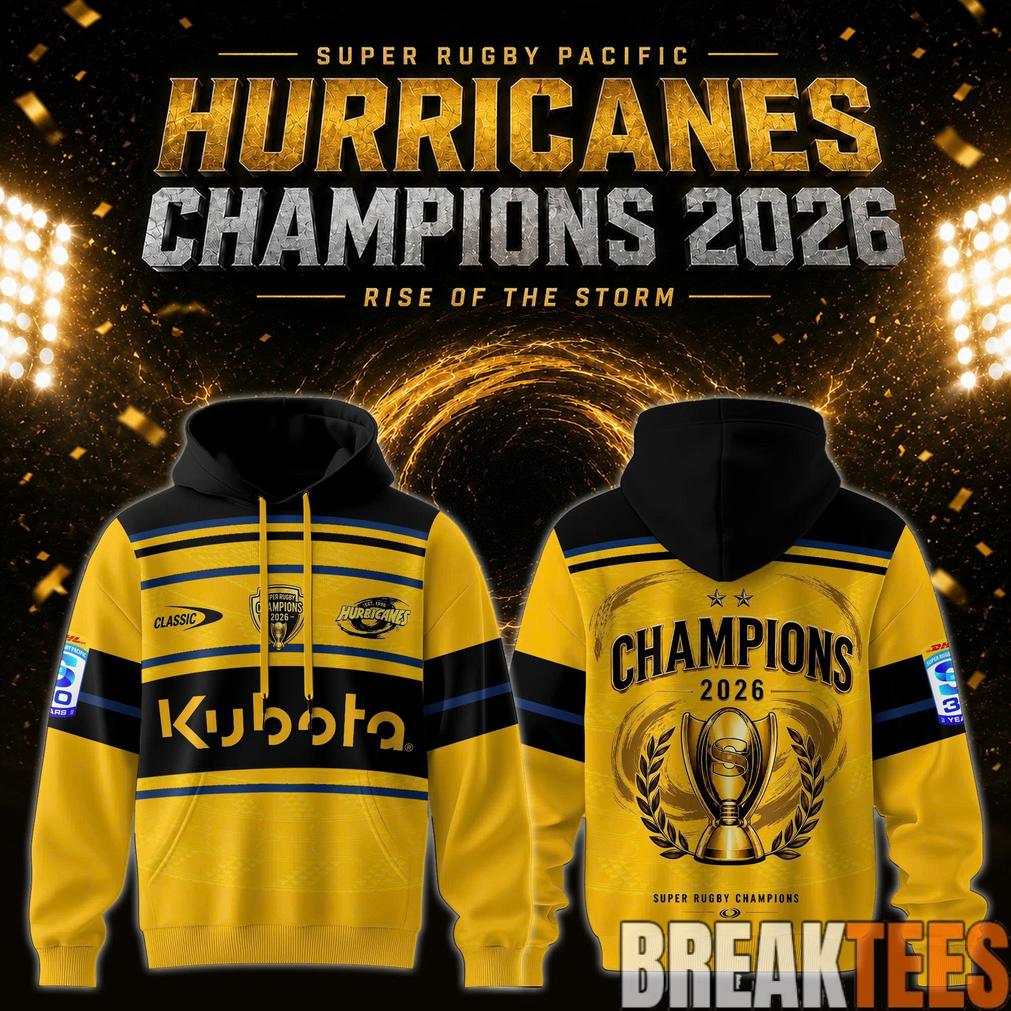 Carolina Hurricanes 2026 Super Rugby Pacific Champions Cup Limited Hoodie