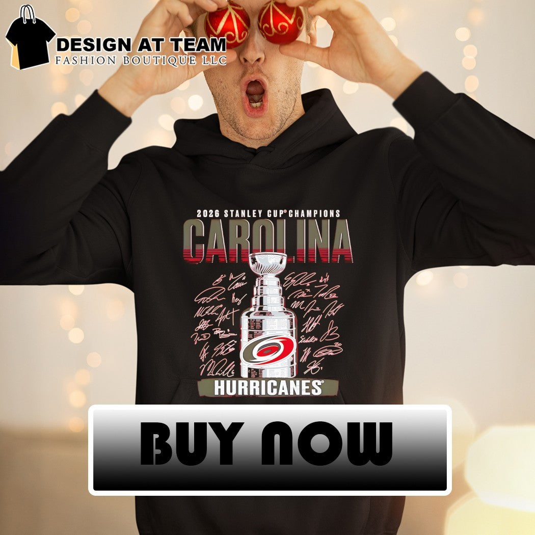 Carolina Hurricanes Hockey NHL 2026 Stanley Cup Champions Signatures Roster shirt