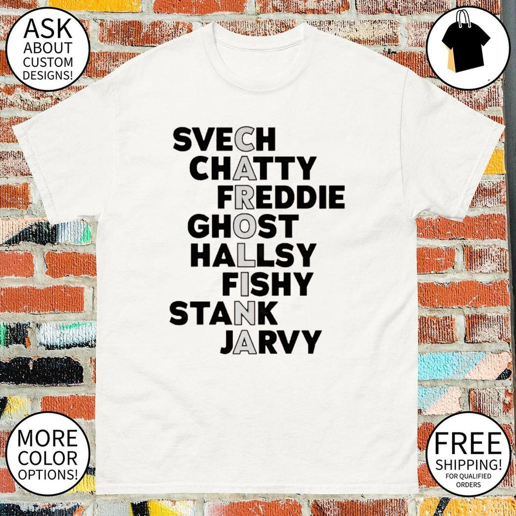 Carolina Hurricanes Hockey Names 2026 Svech Chatty Freddie Ghost Hallsy Fishy shirt