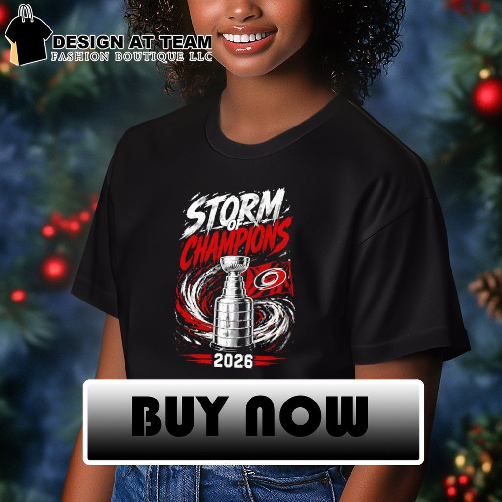 Carolina Hurricanes NHL Storm of Champions 2026 Hockey Stanley Cup shirt