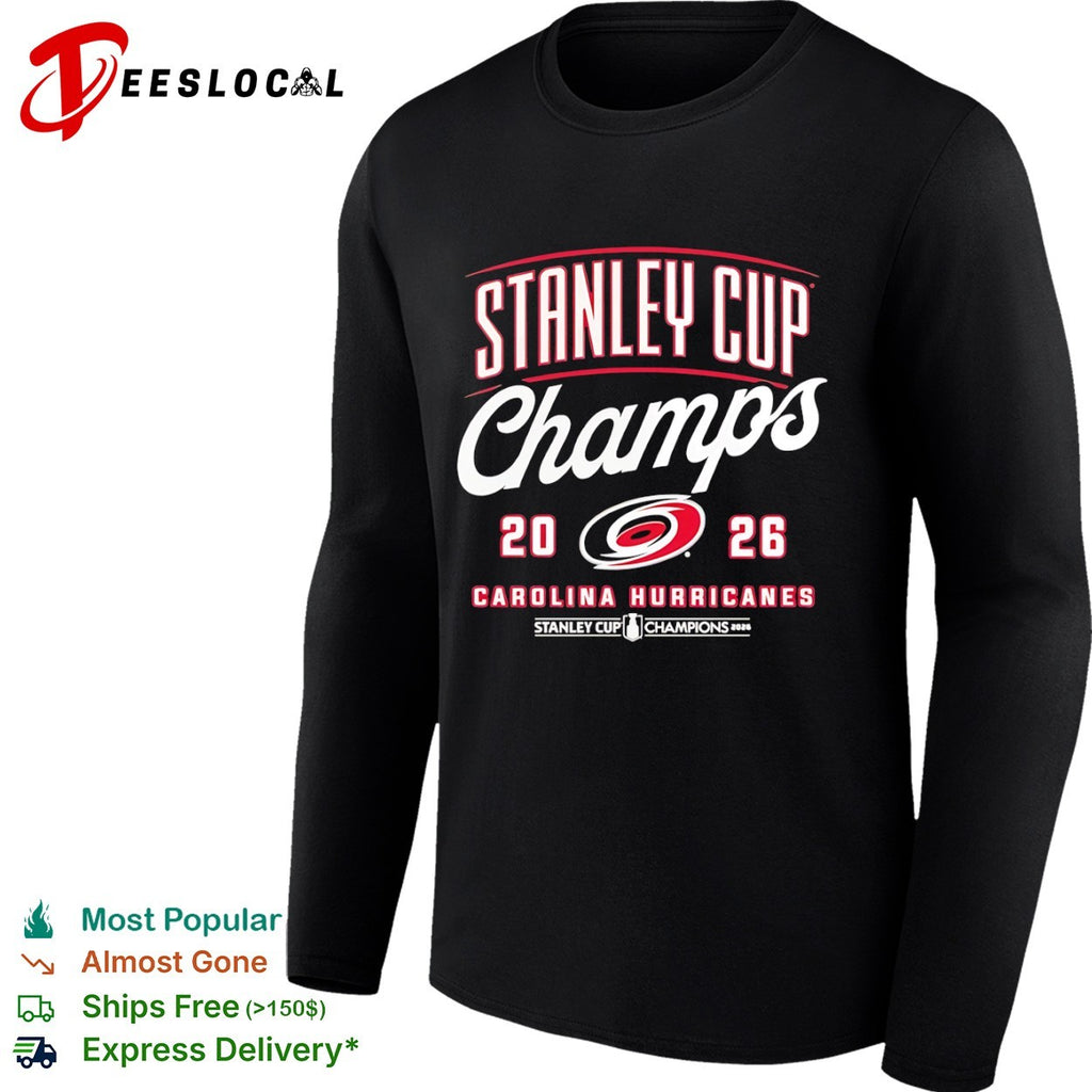 Carolina Hurricanes logo Stanley Cup champs 2026 shirt