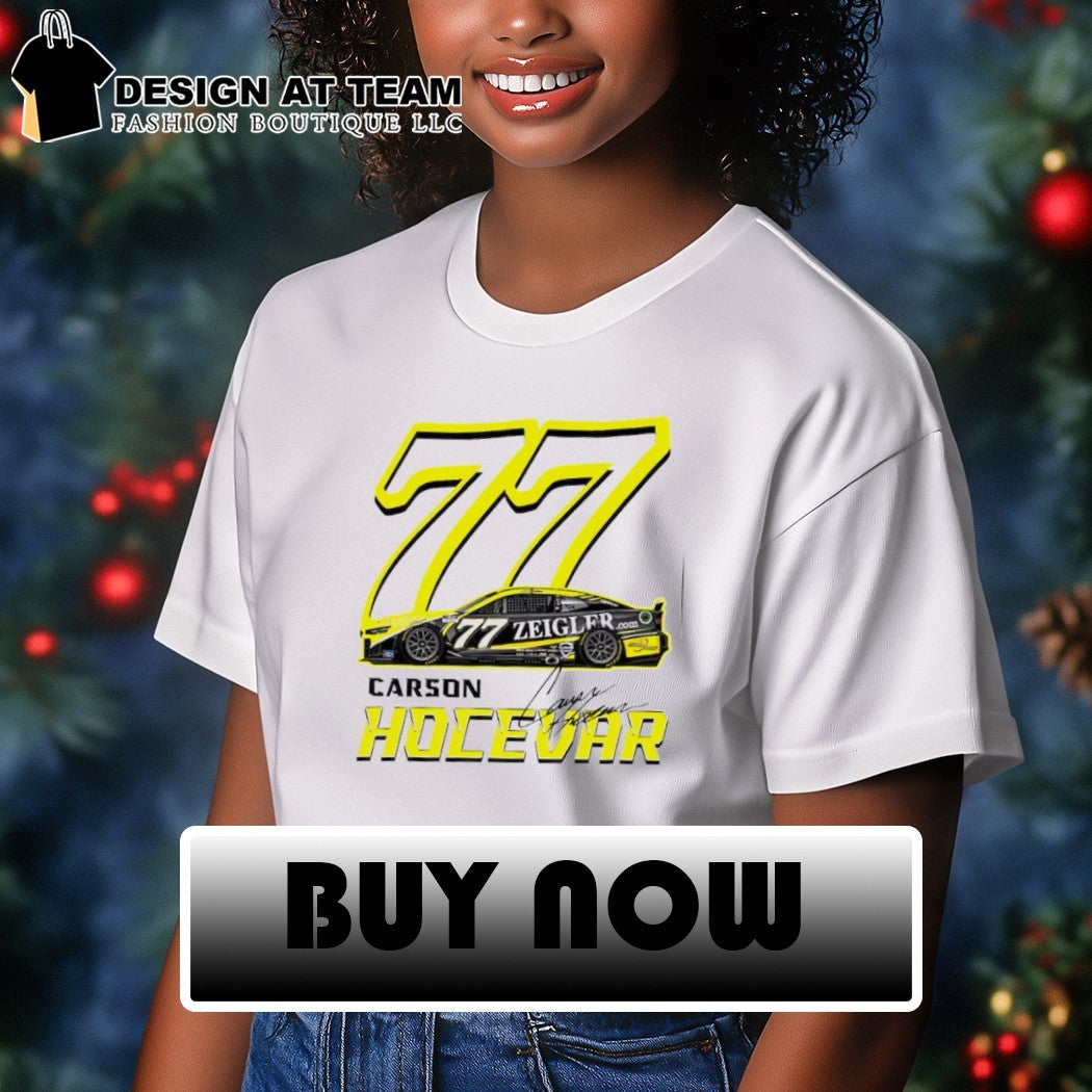 Carson Hocevar #77 Racing Nascar Driver Graphic shirt