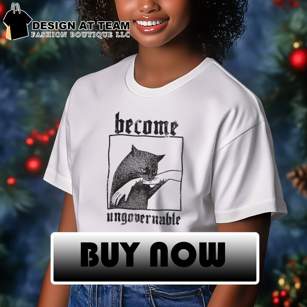 Cat Biting Hand Become Ungovernable vintage shirt