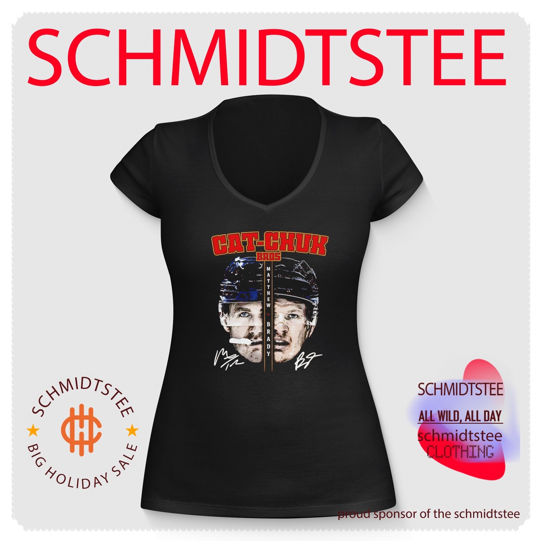 Cat-Chuk Bros Matthew Tkachuk Florida Panthers and Brady Tkachuk Ottawa Senators shirt