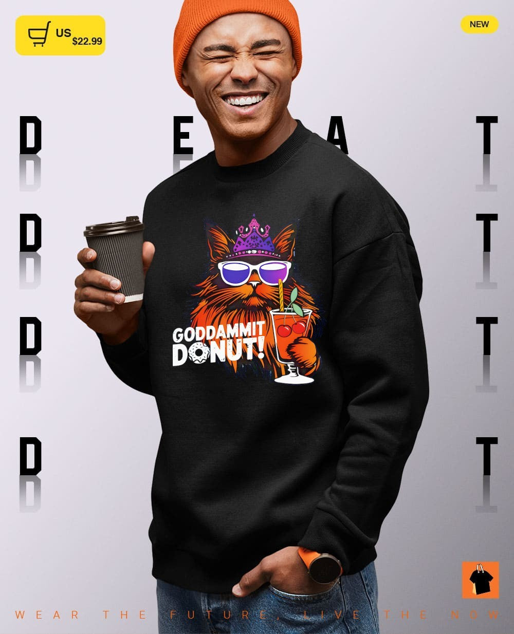 Cat Dungeon Crawler Carl Goddamnit Donut shirt