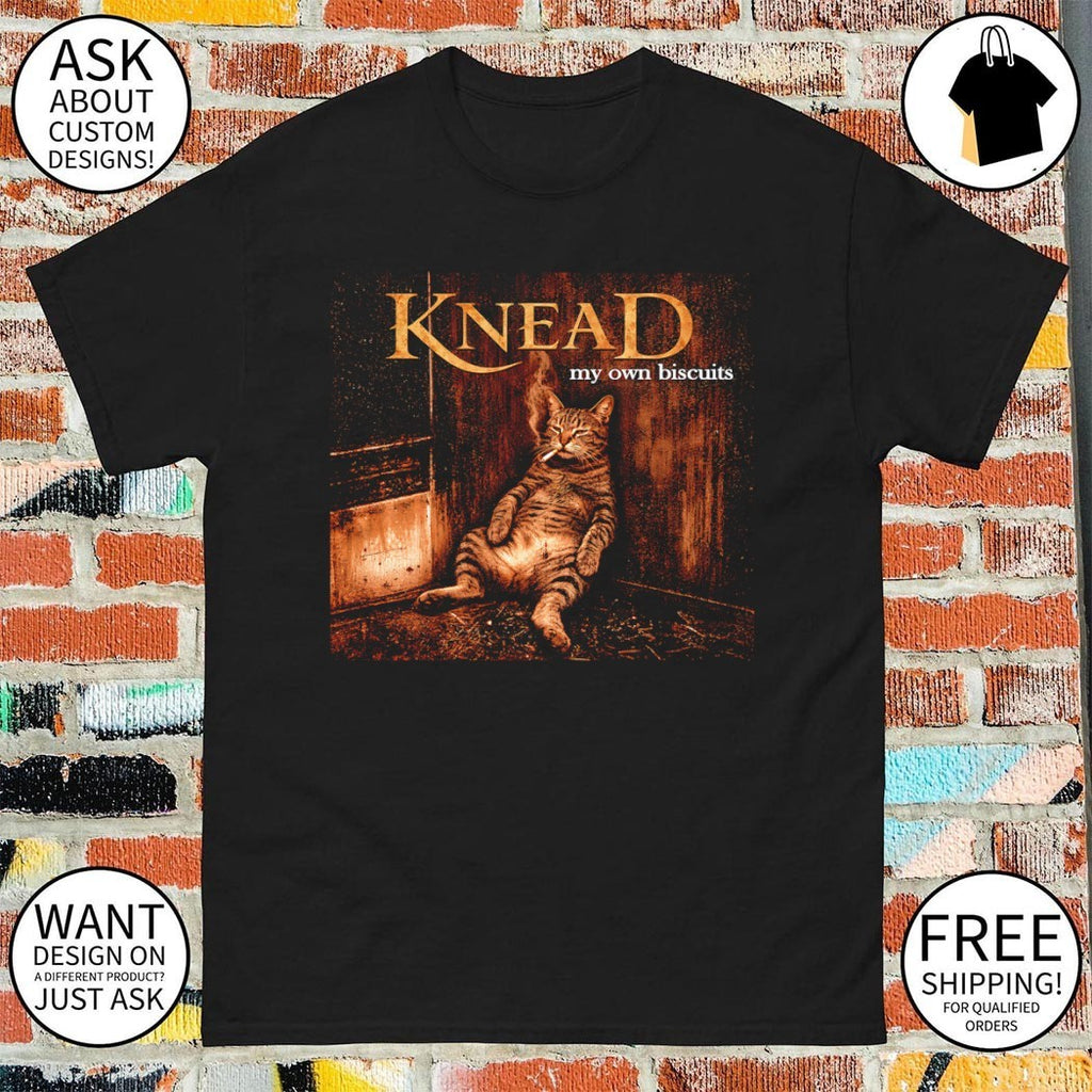 Cat smoking knead my own biscuits shirt