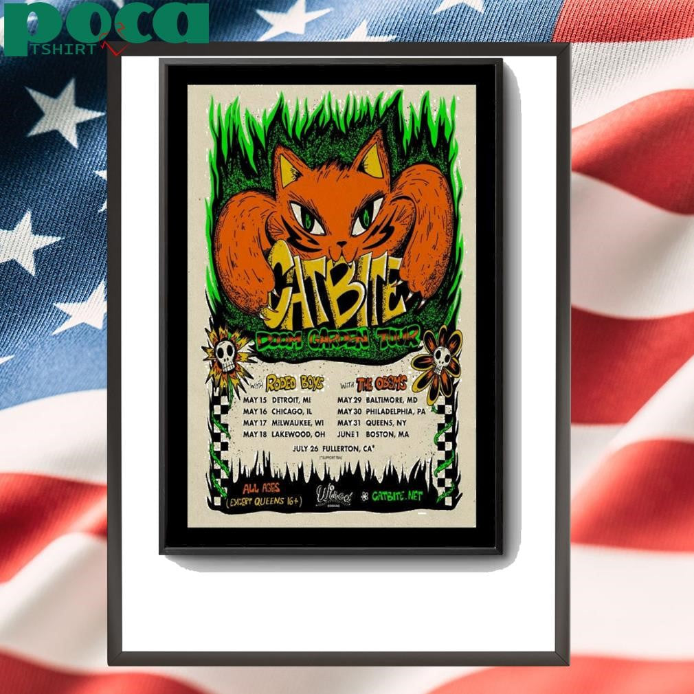 Catbite Doom Garden Tour 2025 Poster shirt