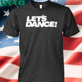 Cate Canning Wearing Lets Dance Shirt