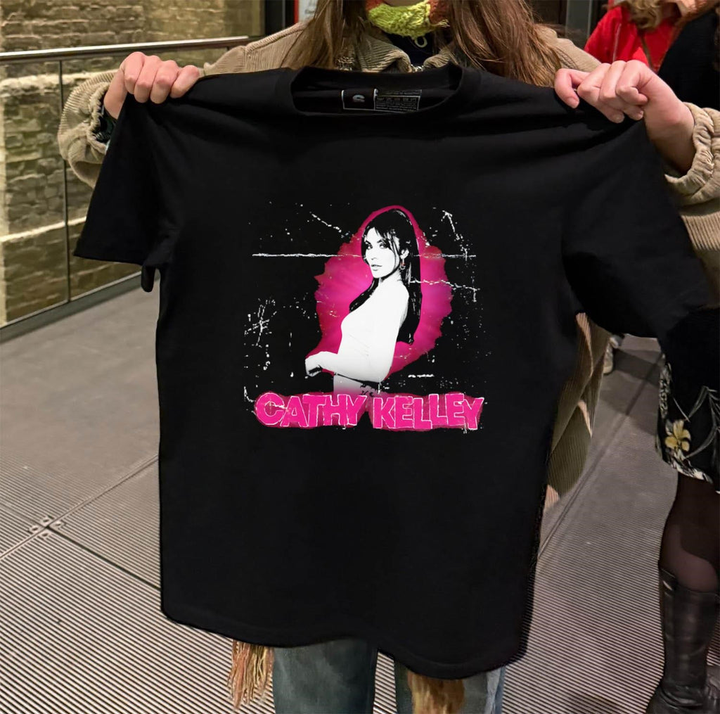 Cathy Kelley Pink Glow Black And White Portrait shirt
