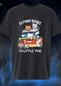 Cats Reading Books So Many Little Time T-Shirt