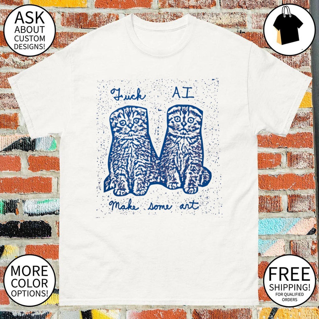Cats fuck AI make some art shirt