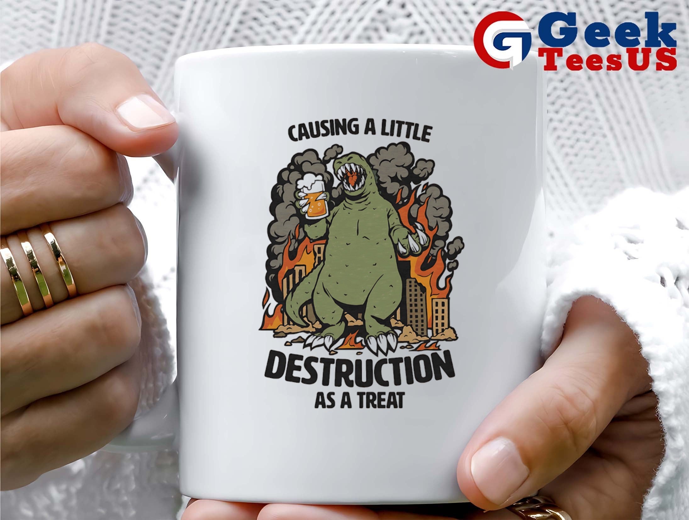 Causing a little destruction as a treat shirt