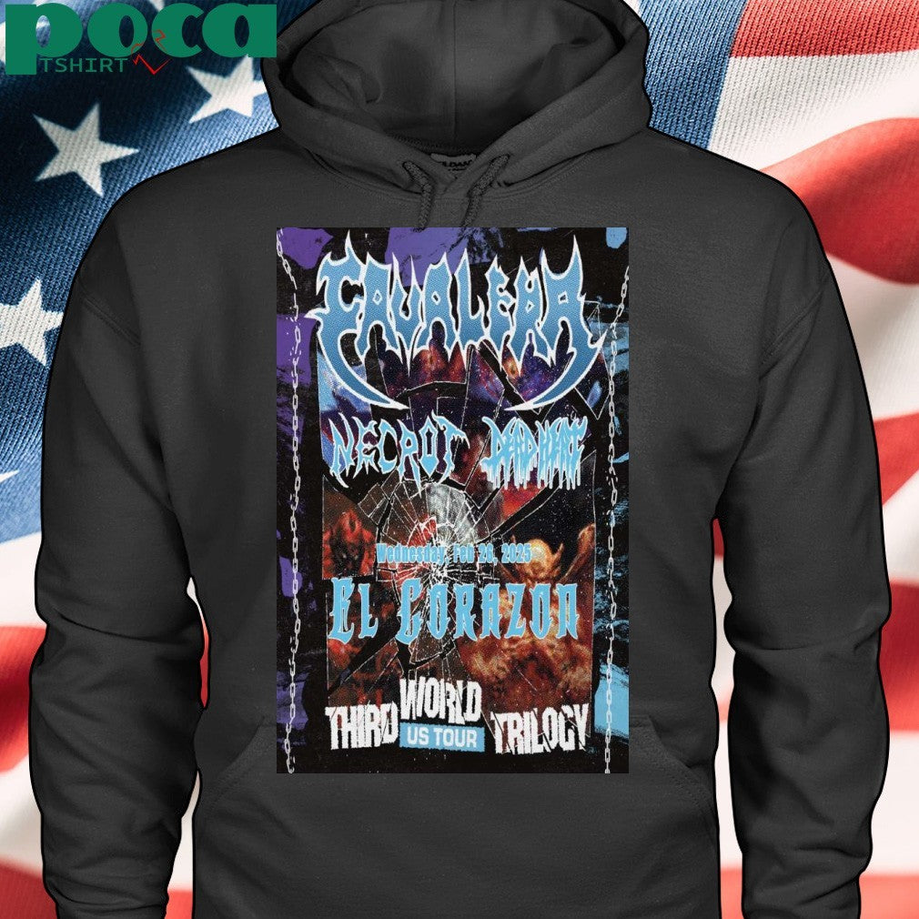 Cavalera At El Corazon In Seattle, WA On February 26 2025 Tour Poster T-Shirt