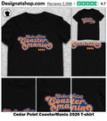 Cedar Point CoasterMania 2026 shirt