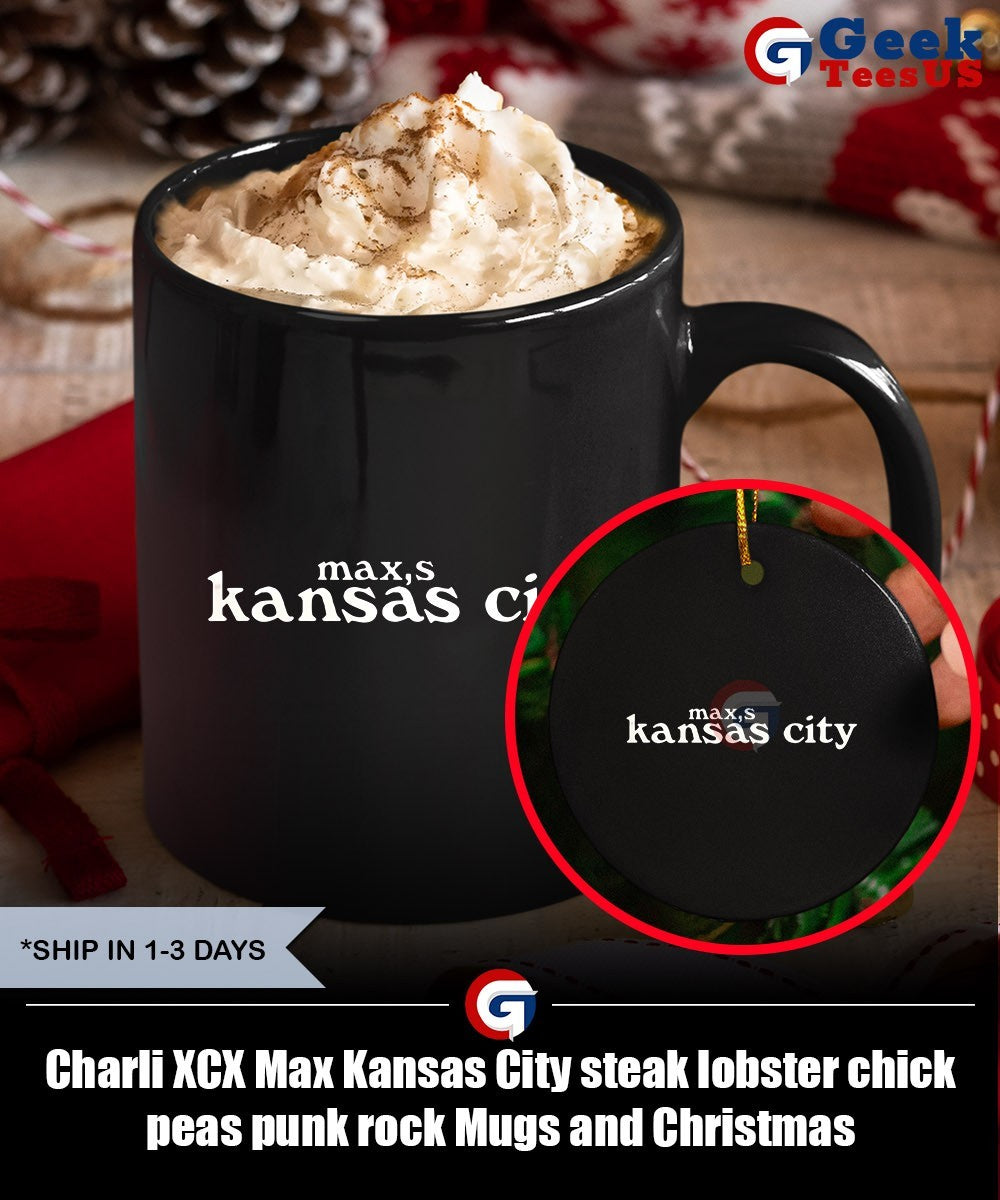 Charli XCX Max Kansas City steak lobster chick peas punk rock shirt
