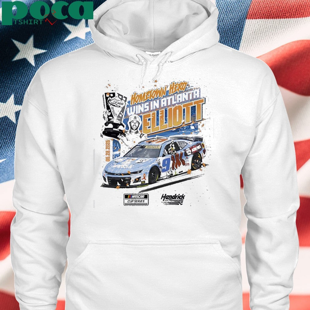 Chase Elliott Checkered Flag Sports 2025 Quaker State 400 Race Winner T-shirt