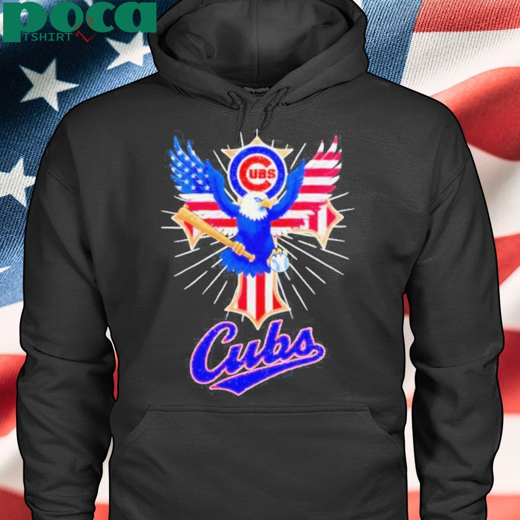 Chicago Cubs American Eagle flag logo shirt