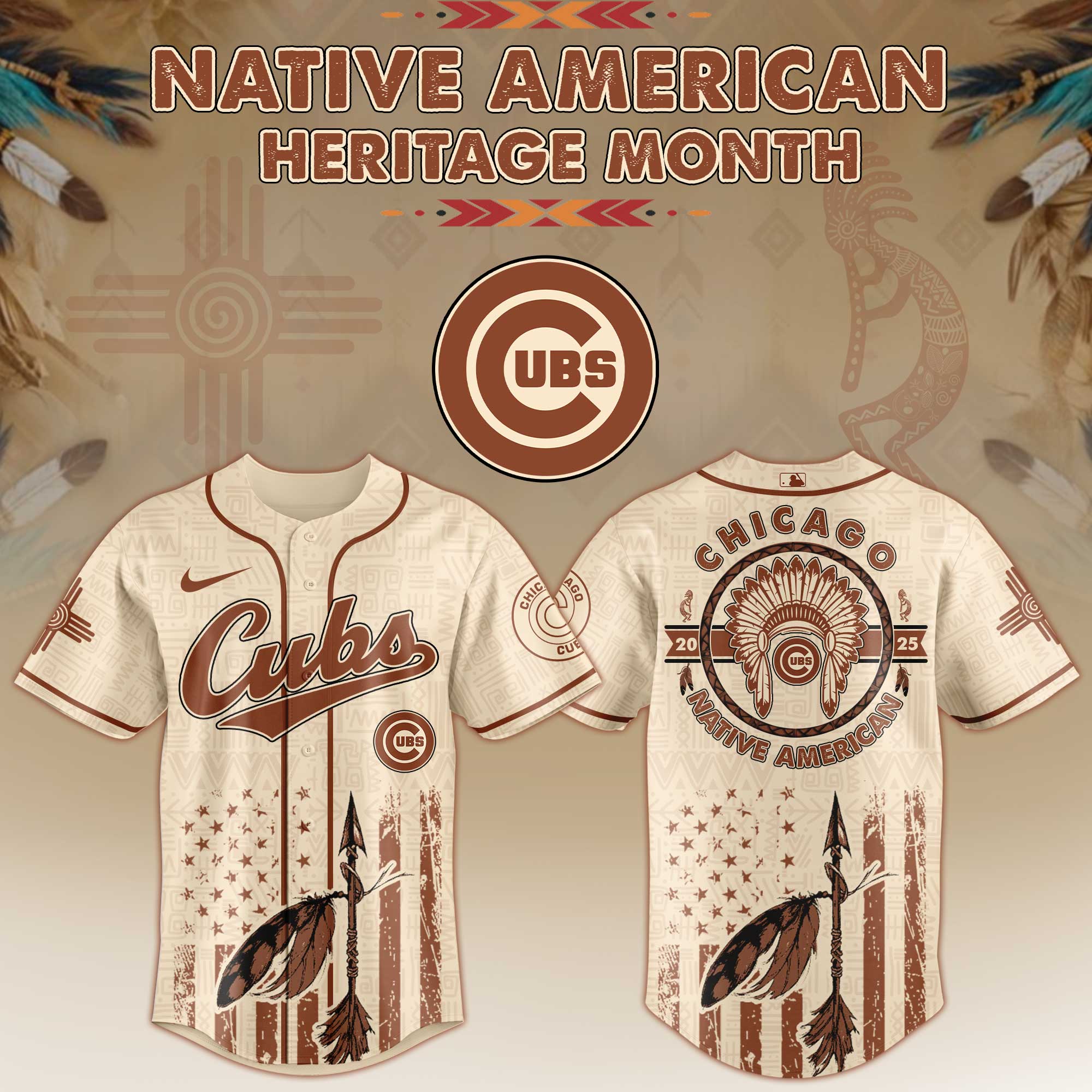 Chicago Cubs Native American Heritage Month Jersey 2025