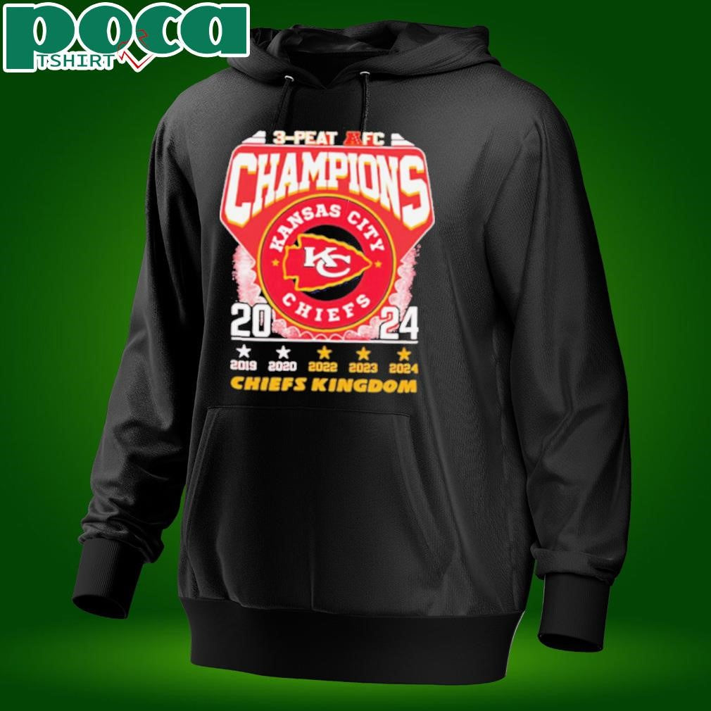 Chiefs 3 Peat AFC Champions 2024 Shirt
