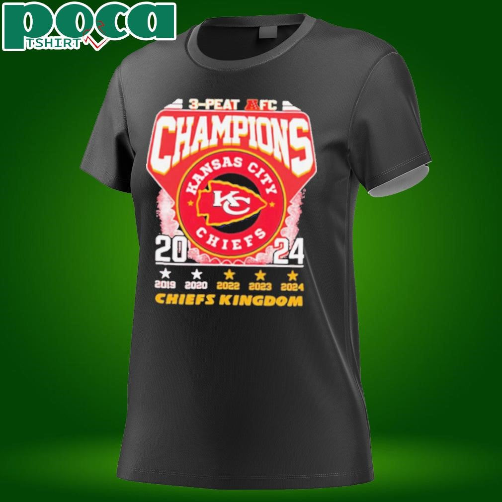 Chiefs 3 Peat AFC Champions 2024 Shirt