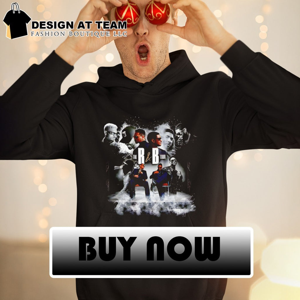 Chris Brown Usher The R and B Tour Musical Artist Black And White Concert shirt