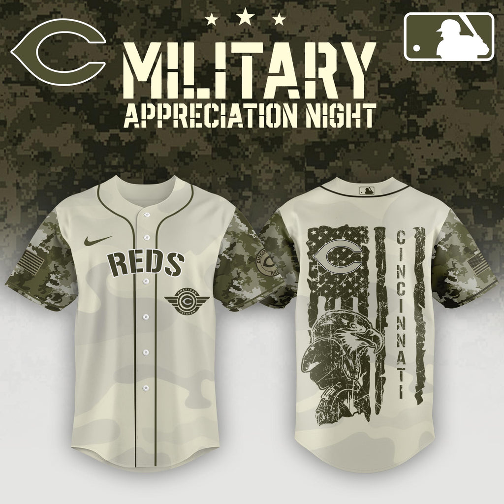 Cincinnati Reds Armed Forces Day Jersey