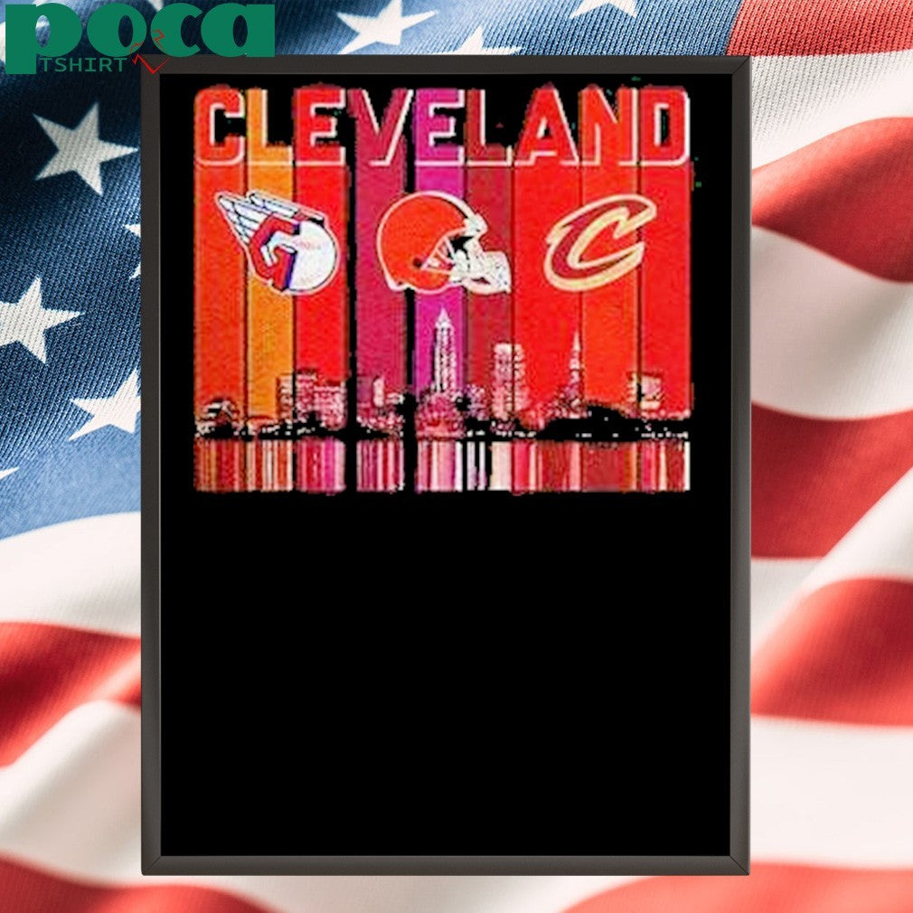 Cleveland Skyline City Sports Team Logo Shirt