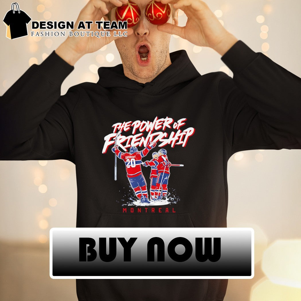 Cole Caufield Nick Suzuki Juraj Slafkovsky The Power of Friendship Montreal Canadiens Hockey shirt