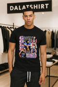 Cole World J Cole lyric collage portrait shirt