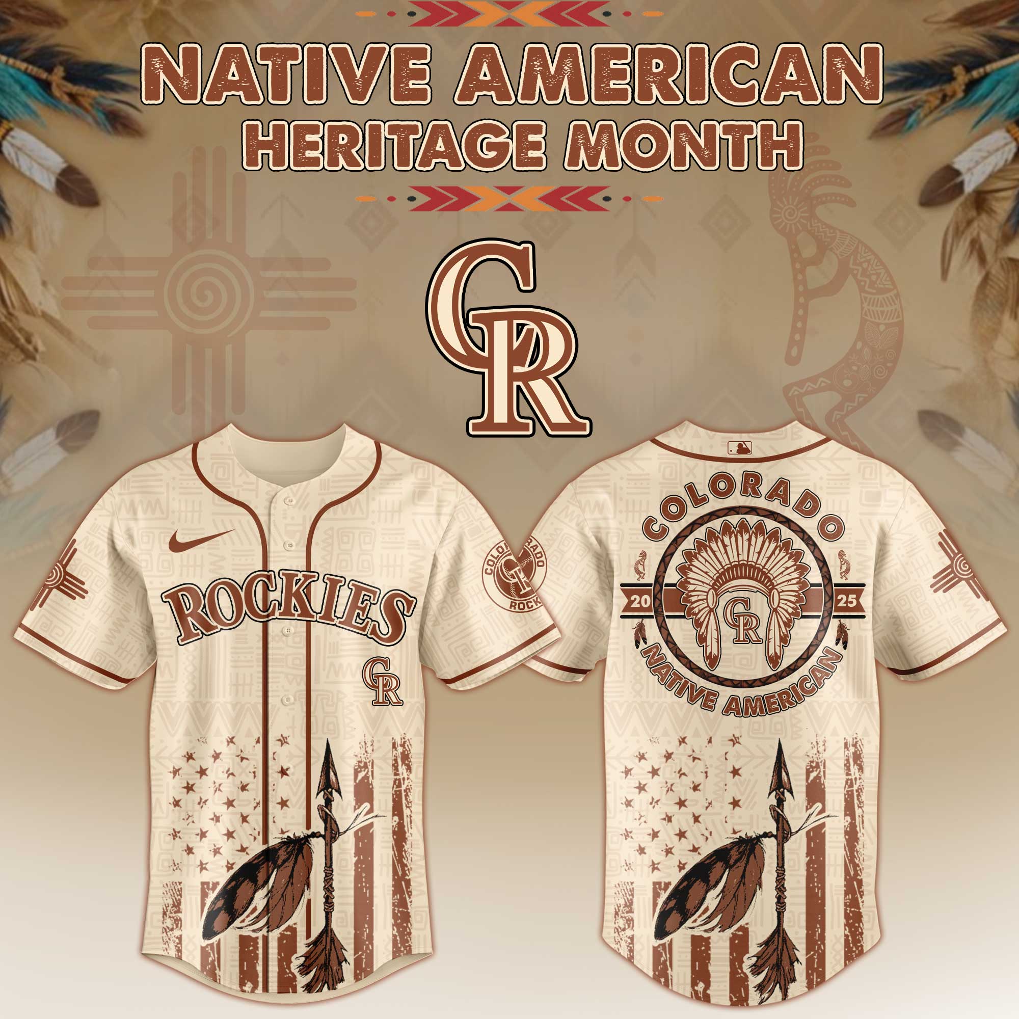 Colorado Rockies Native American Heritage Month Jersey 2025