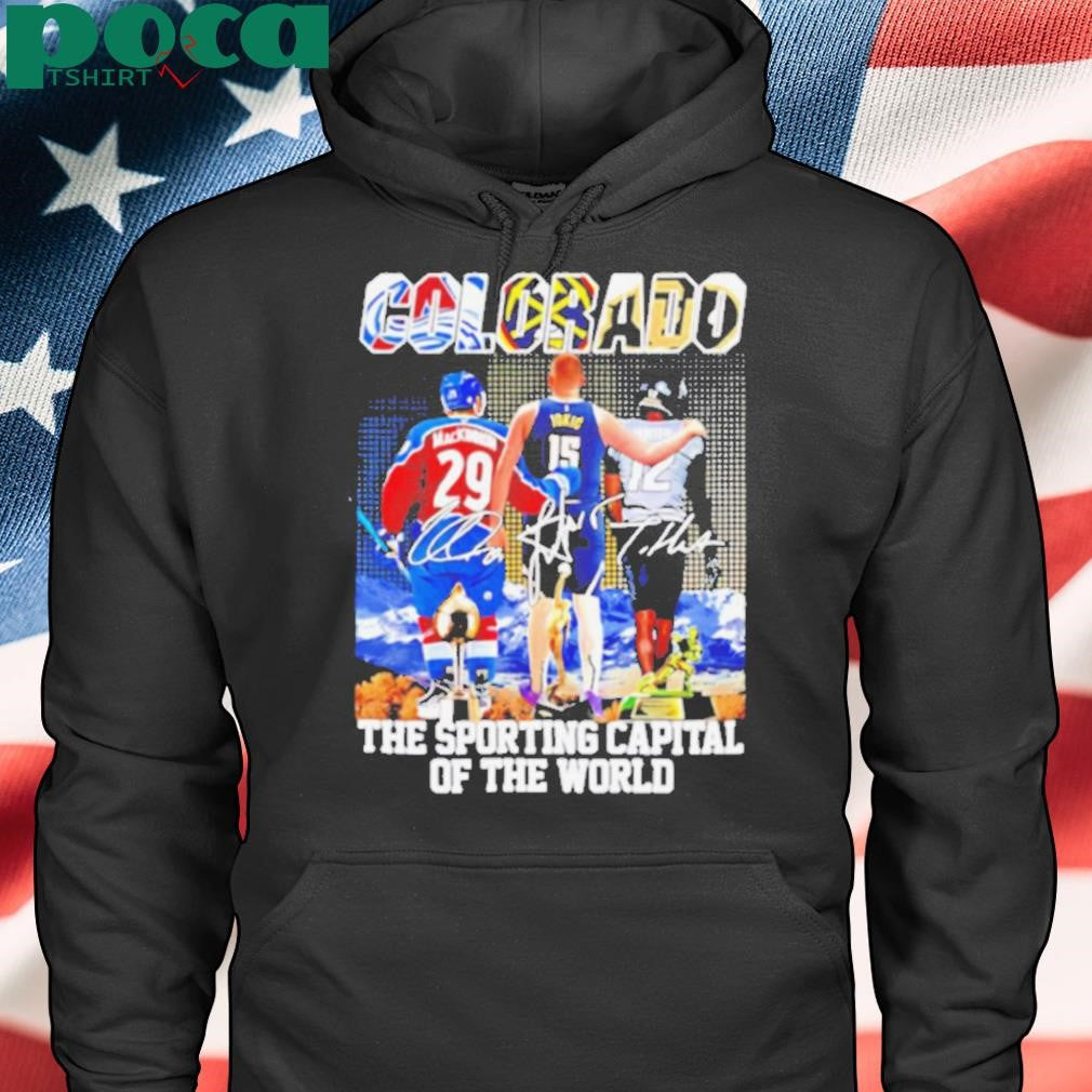 Colorado sport the sporting capital of the world city skyline shirt