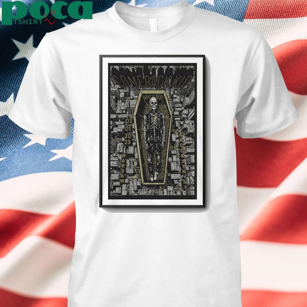 Comeback Kid Mar 1 2025 Warsaw Brooklyn NY Poster shirt