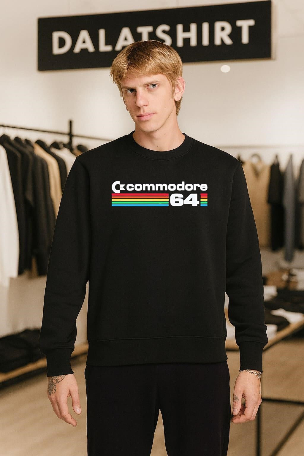 Commodore 64 Vintage Retro 80s Computer Logo Rainbow shirt