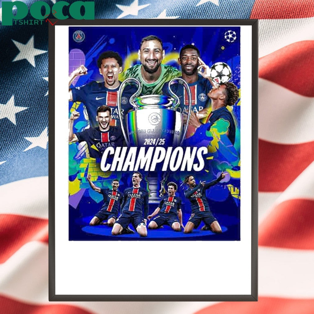 Congratulations Paris Saint-Germain FC Winner UEFA Champions League 2025 shirt