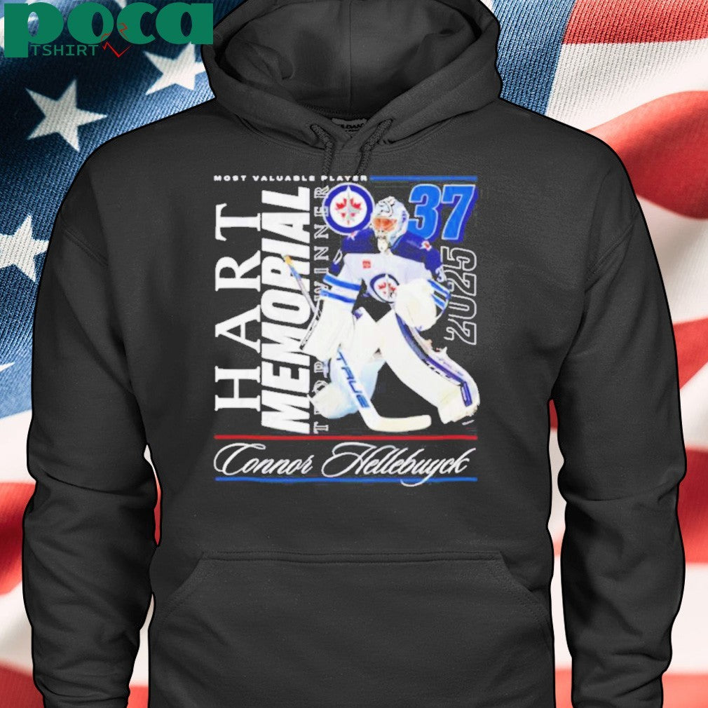 Connor Hellebuyck Winnipeg Jets NHL 2025 Hart Trophy Winner graphic shirt