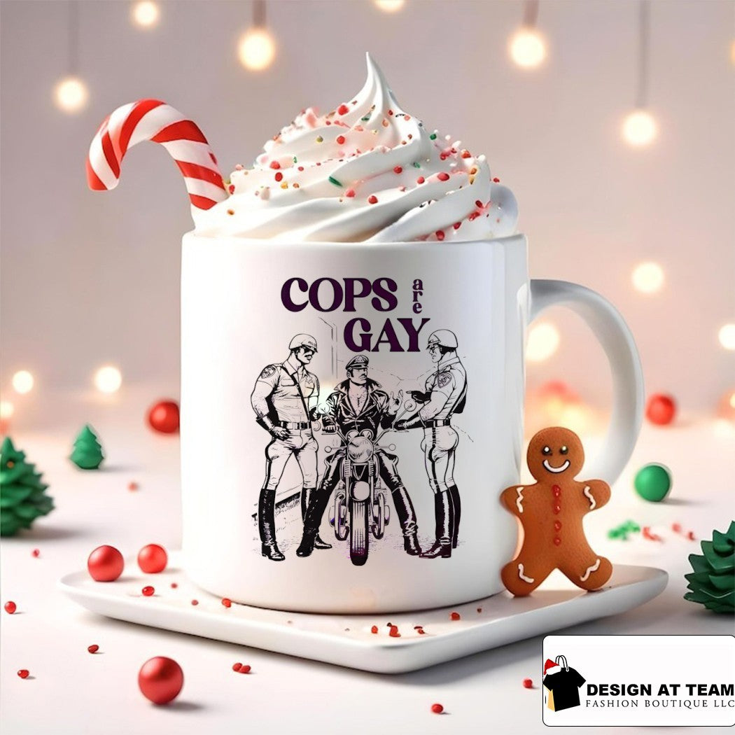 Cops are gay tom of finland graphic LGBT shirt