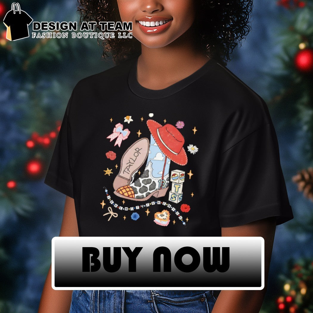 Cowboy Boot Western Taylor I Knew You Were Trouble Toy Block Star shirt