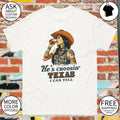 Cowgirl with tattoos he’s choosin’ Texas I can tell shirt