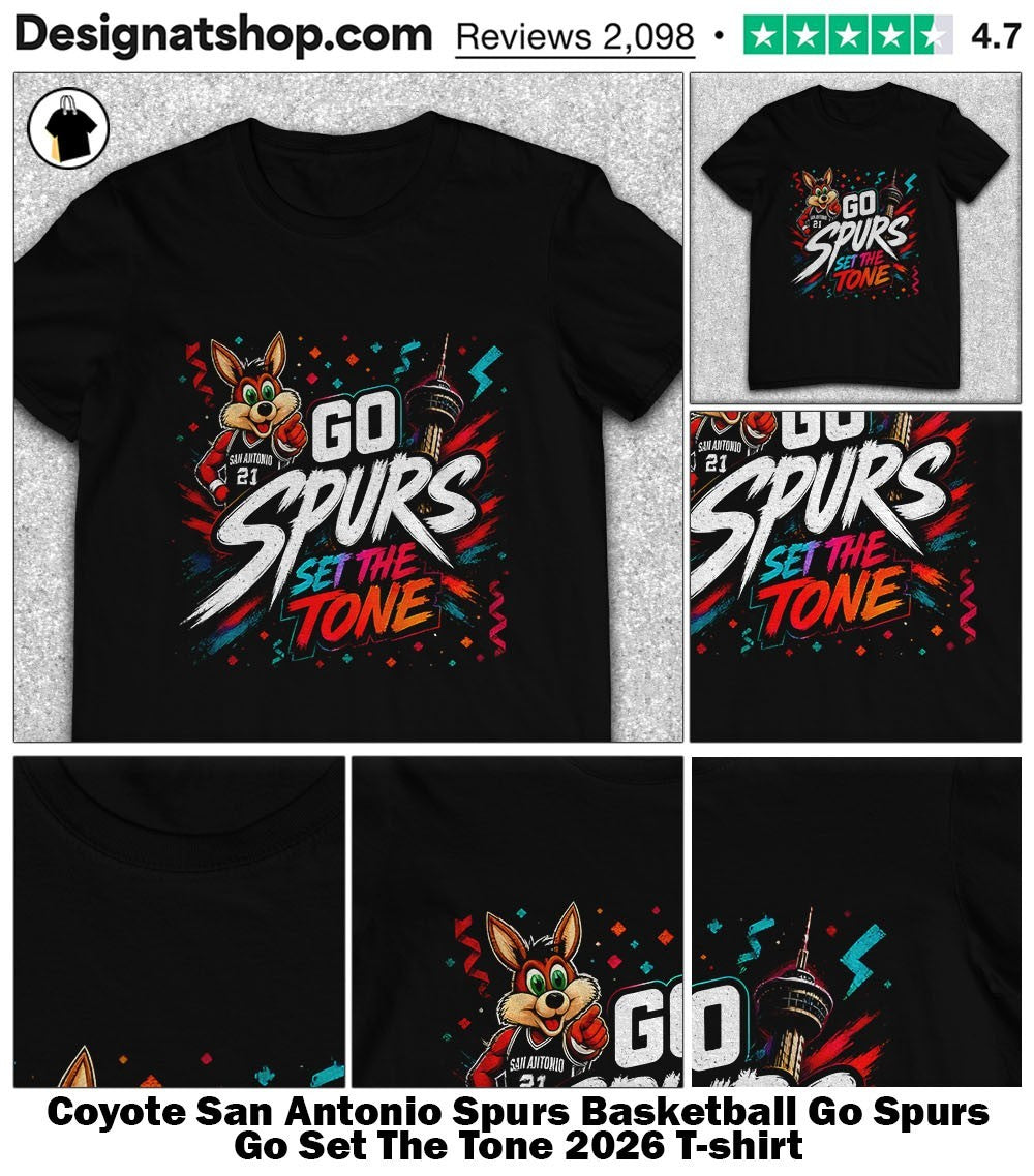 Coyote San Antonio Spurs Basketball Go Spurs Go Set The Tone 2026 shirt