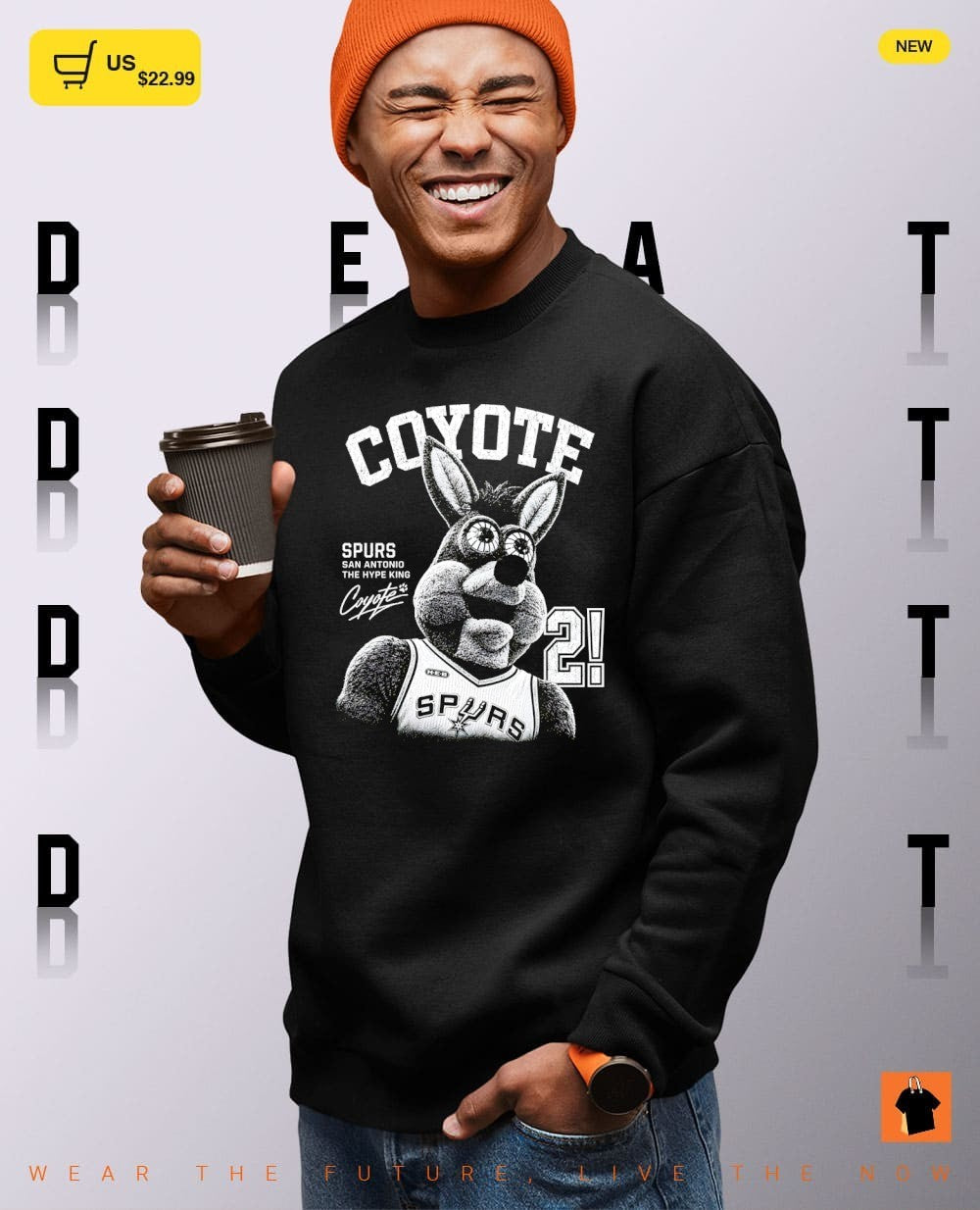 Coyote San Antonio Spurs NBA Basketball Spurs The Hype King signature shirt