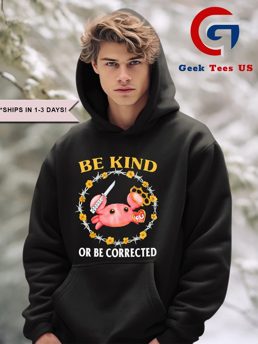 Crab knife be kind or be corrected shirt