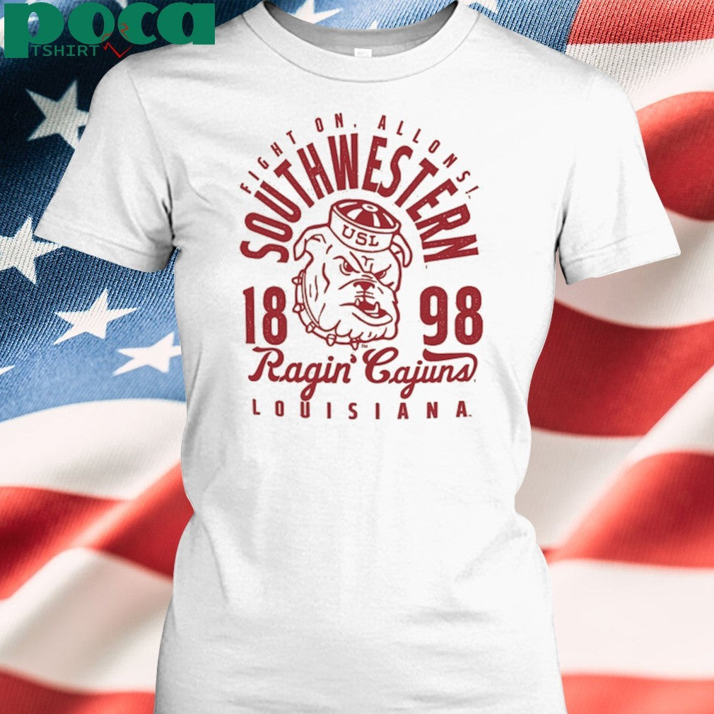Cream Louisiana Ragin’ Cajuns Comfort Colors Mascot Overlay T-Shirt