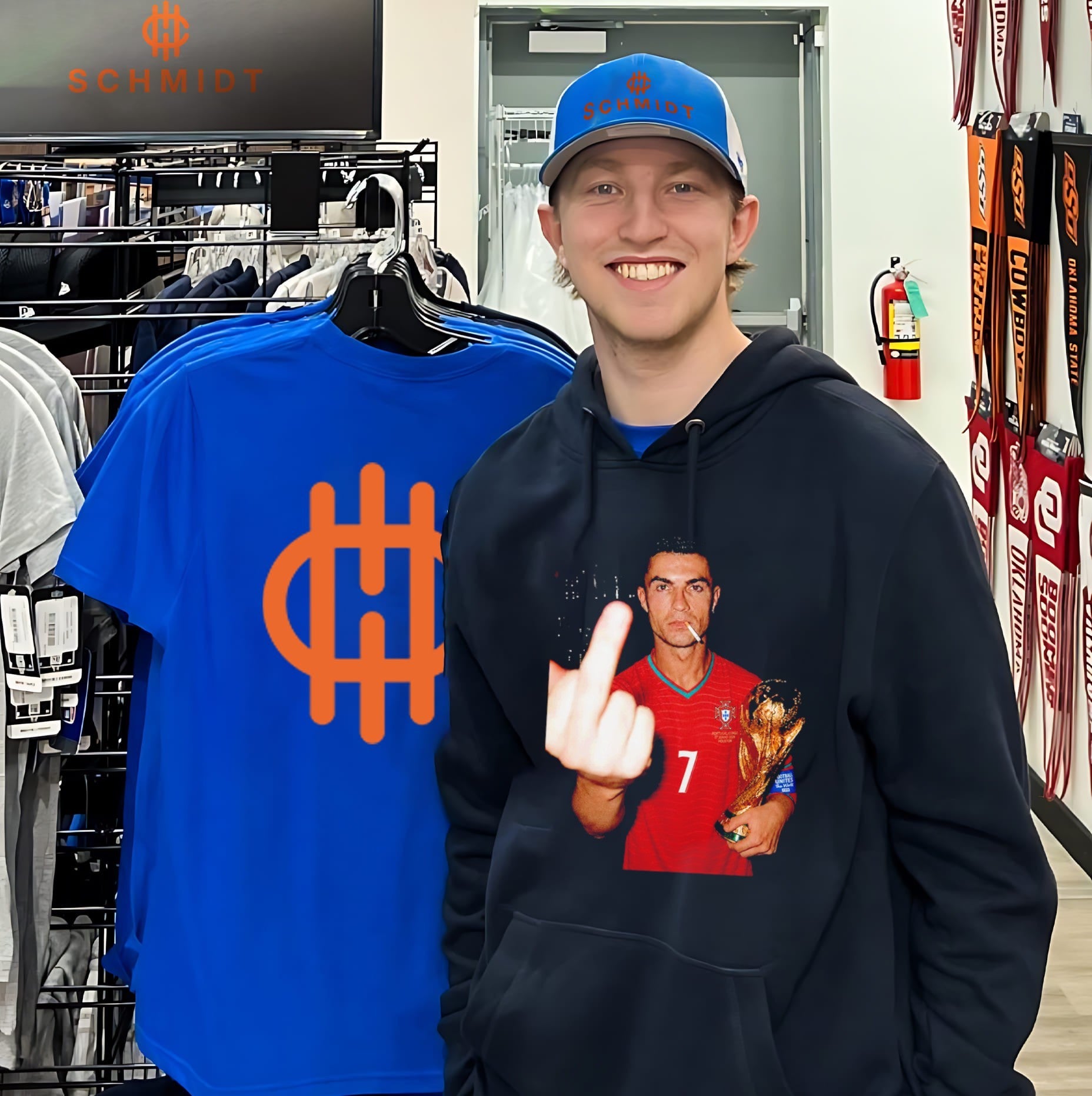Cristiano Ronaldo Portugal World Cup Champion Middle Finger shirt