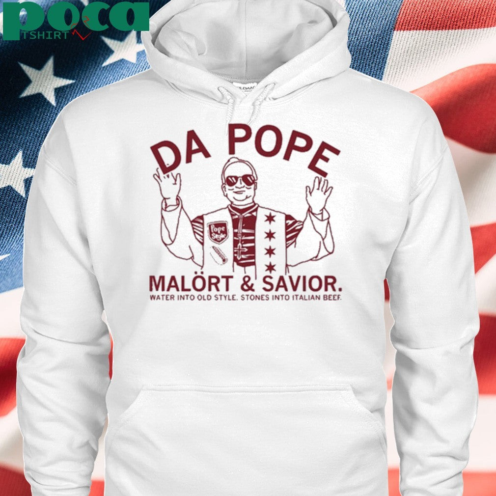 Da Pope Malort and Savior water into old style stones into Italian beef shirt