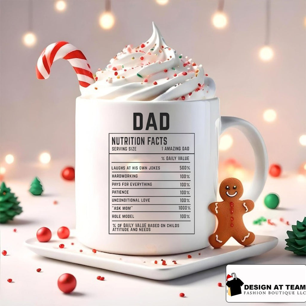 Dad Nutrition Facts laughs at his own jokes Father’s Day shirt