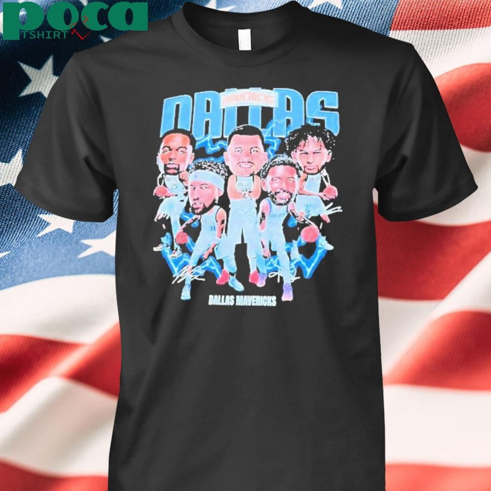 Dallas Mavericks Basketball Legends Signatures Graphic Shirt