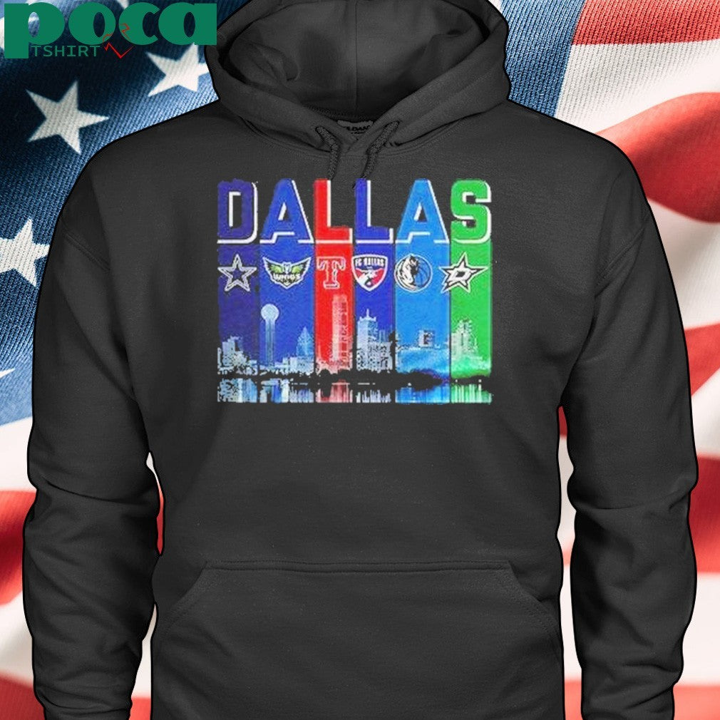Dallas Skyline City Sports Team Logo Shirt