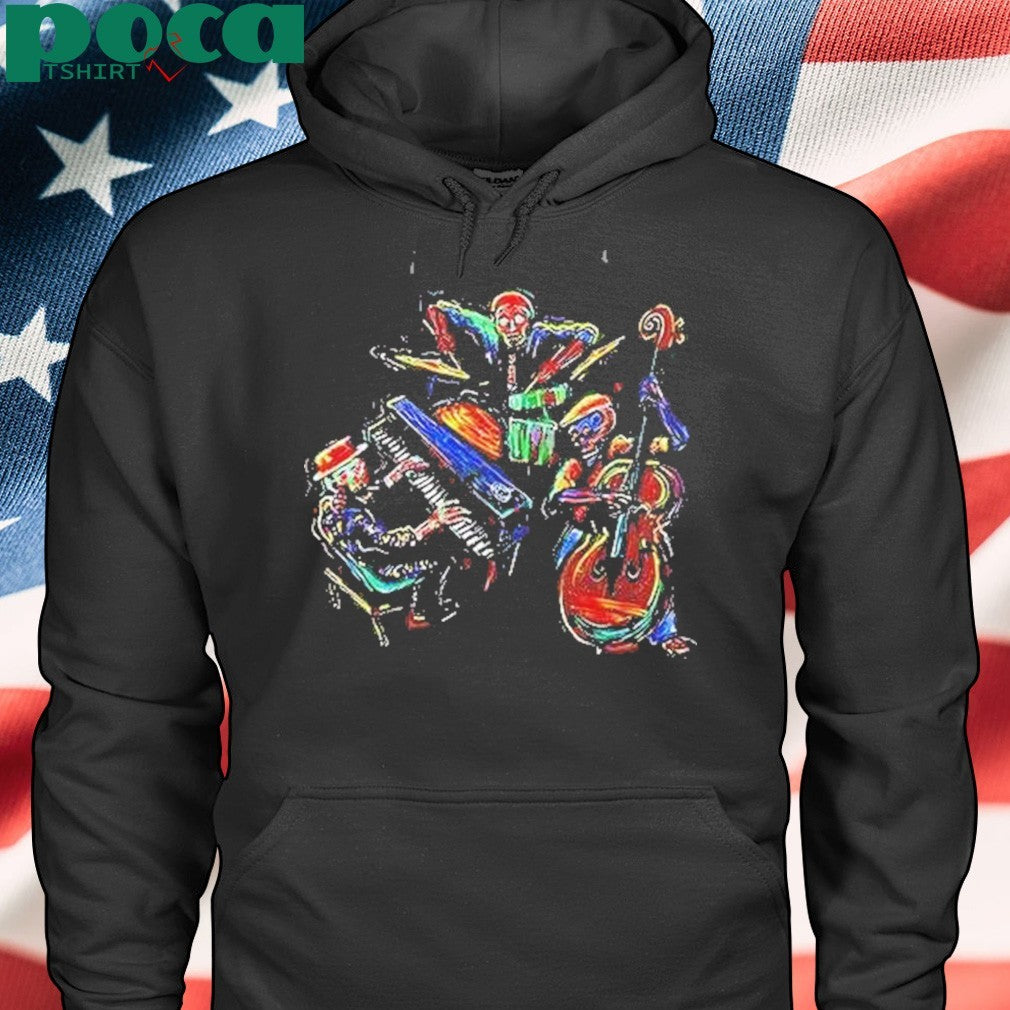 Dancing Skeleton Music Band Shirt