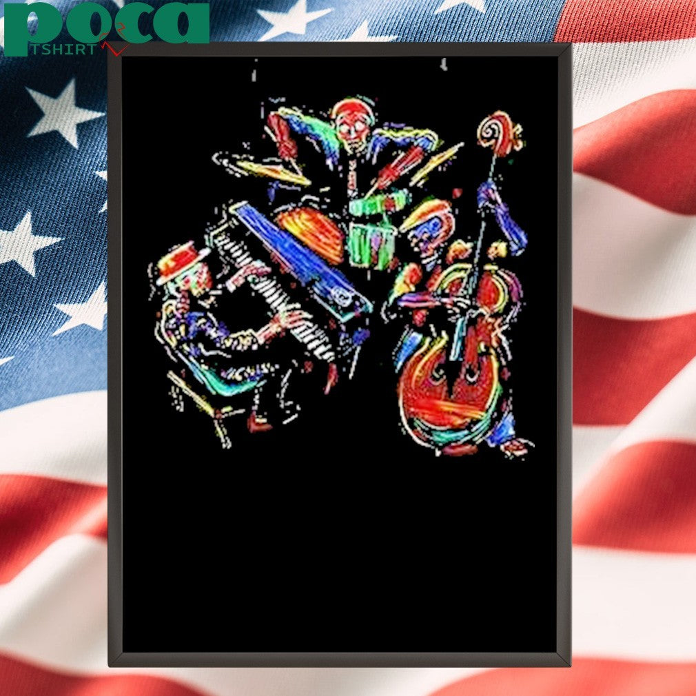 Dancing Skeleton Music Band Shirt