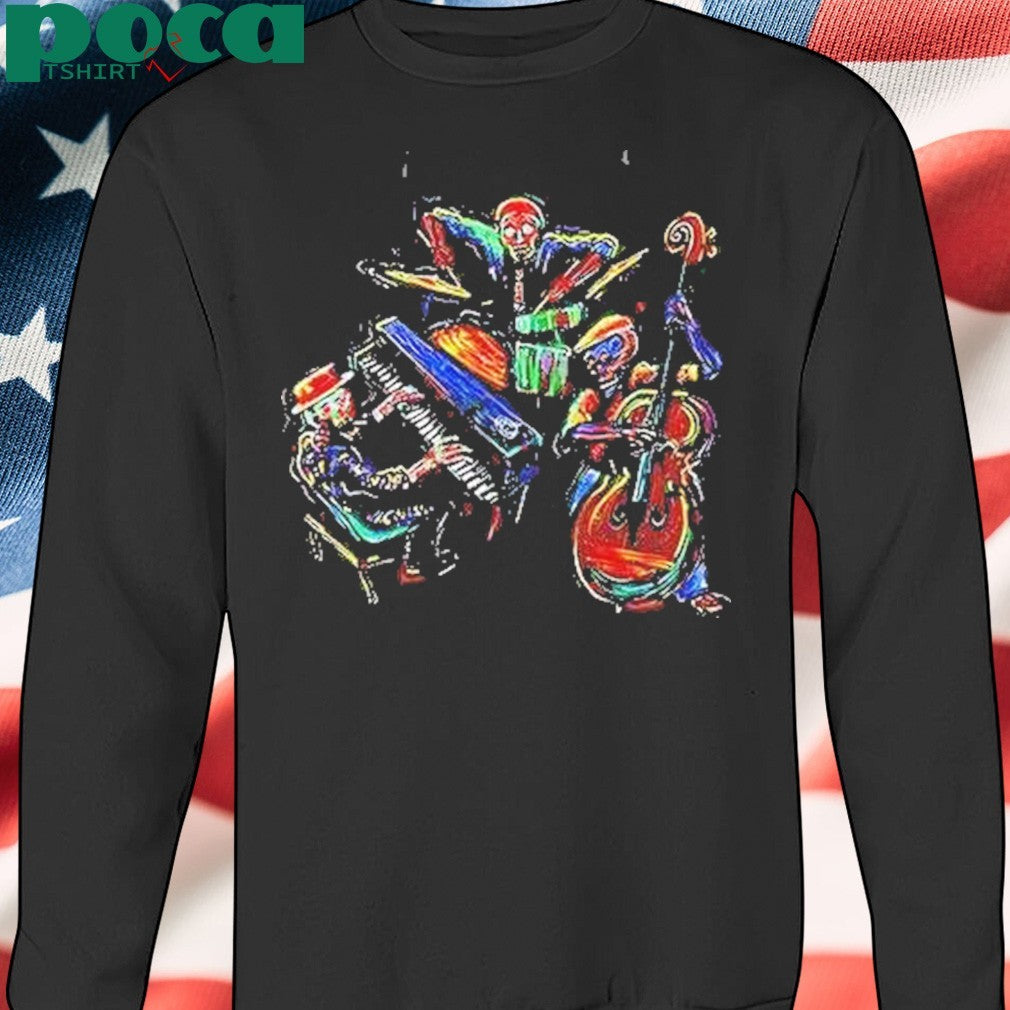 Dancing Skeleton Music Band Shirt
